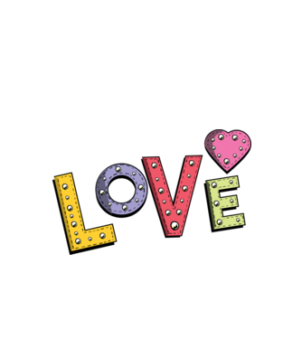 'Inscripție Love pentru Valentine''s Day' model turcoaz pe tricou