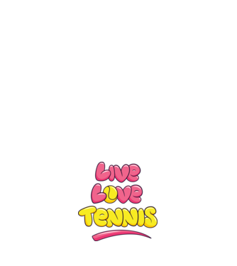 Live Love Tennis model alb pe tricou