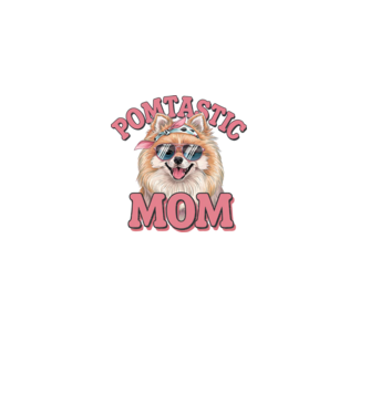 Pomtastic Mom model roz deschis pe tricou