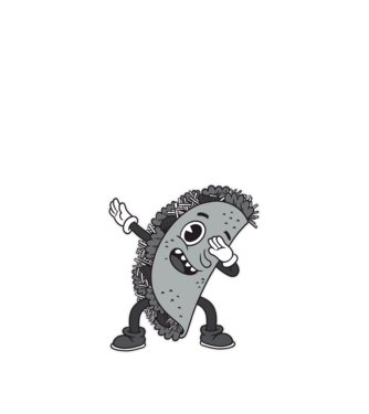 Taco DAB model nisipiu pe tricou
