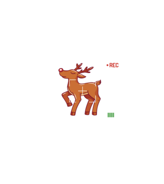 Most likely to shoot the reindeer tonight model negru pe tricou