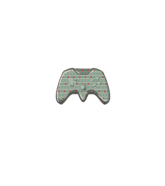 Controler Gamer Crăciun model alb/roșu pe tricou