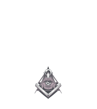 Masoni Illuminati model negru pe tricou