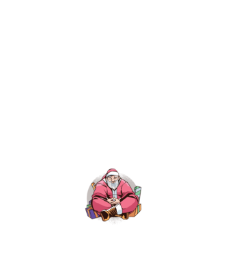 Santa Meditație model alb pe tricou
