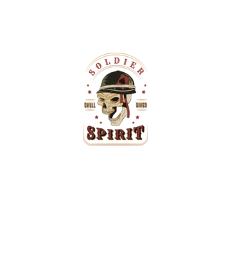 Soldat Craniu model negru pe tricou