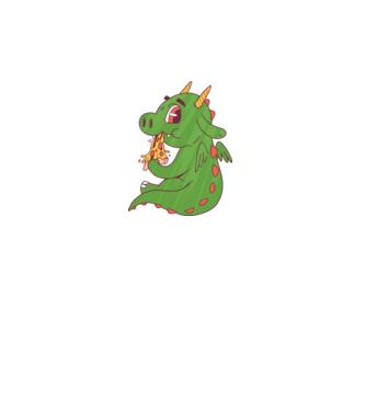 Pizza Dino model turcoaz pe tricou