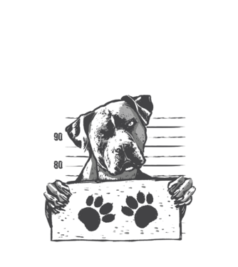 Staffordshire Terrier Închisoare model verde de măr pe tricou