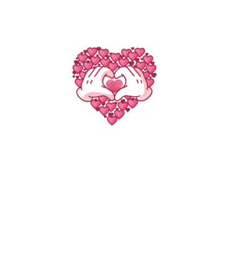 'Inimi îndrăgostite pentru Valentine''s Day' model mov pe tricou