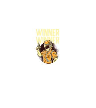 Winner Winner Chicken Dinner PUBG tricou model negru pe tricou