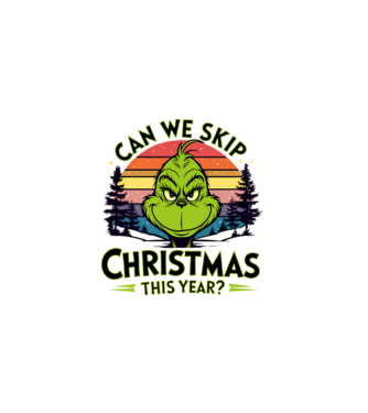 Can we skip christmas this year model alb pe tricou