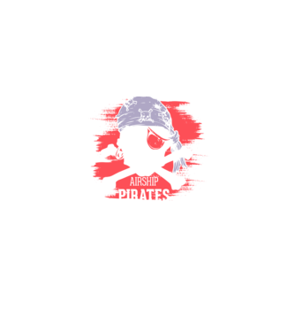 Airship Pirates - Pirat model albastru jeanși pe tricou