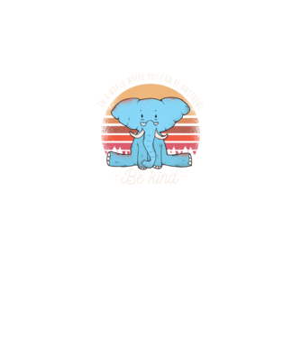 In a world where you can be anything be kind tricou elefant model negru pe tricou