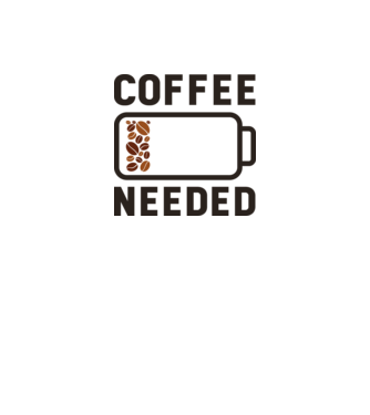 Am nevoie de cafea model gri pe tricou
