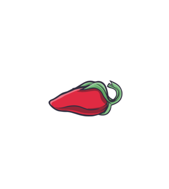 Got Spice ardei model turcoaz pe tricou