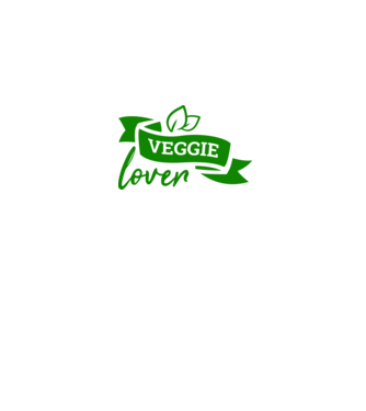 Veggie lover Iubitor de legume model alb pe tricou