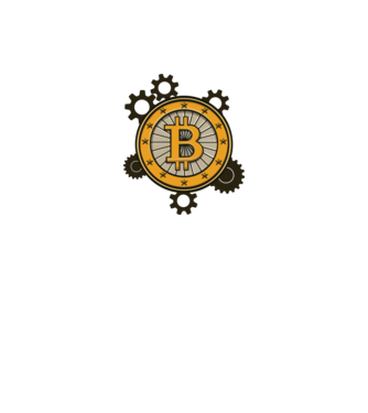 Mecanică Bitcoin model alb pe tricou
