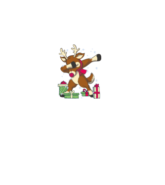 Rudolph DAB model negru pe tricou