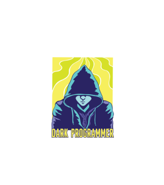 Dark Programmer model negru pe tricou