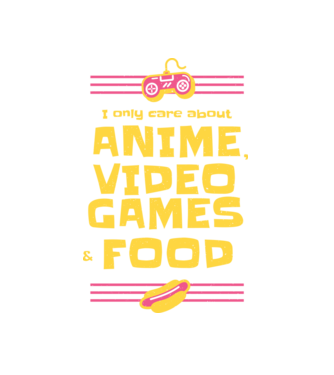 Joc video Anime model alb pe tricou