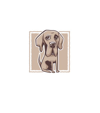 Câine Mastiff german model alb pe tricou