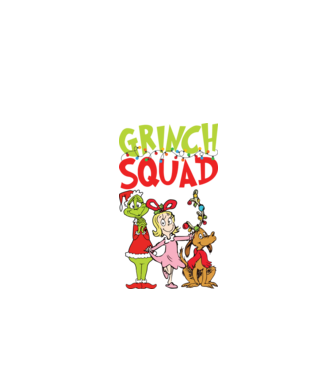 Grinch Squad model negru pe tricou