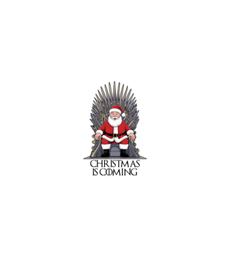 Christmas is Coming Alb model nisipiu pe tricou