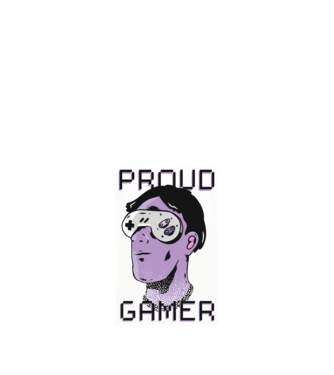 Ochelarii VR Proud Gamer model negru pe tricou