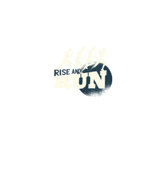 Rise and Run - Tricou pentru alergători model gri pe tricou