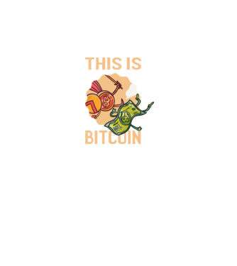This is Bitcoin model negru pe tricou