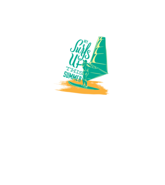 Surfs up this summer model turcoaz pe tricou
