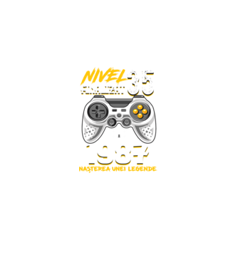 Nivel 35 finalizat. 1987 nașterea unei legende model negru pe tricou