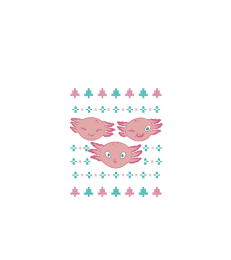 Pulover urât Axolotl model negru pe tricou