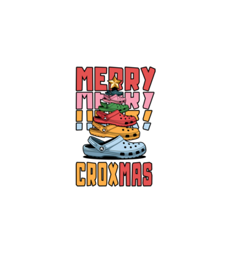 Merry Croxmas  model negru pe tricou