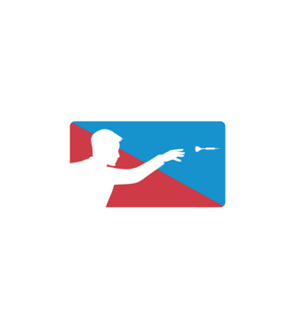 Darts MLB model alb pe tricou