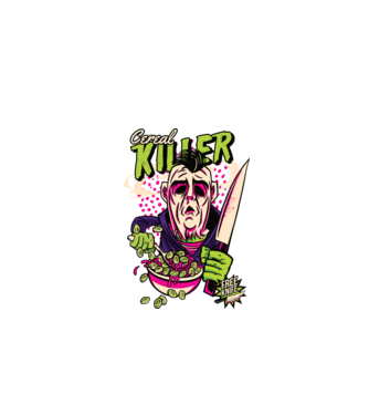 Cereale Killer Fulgi de cereale model negru pe tricou