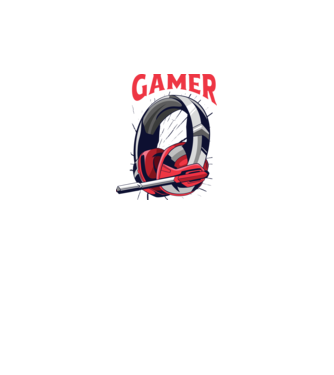 Căști Gamer model alb pe tricou