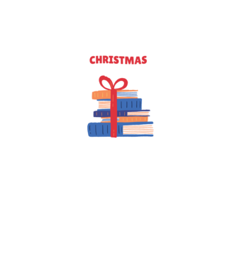 All I want for Christmas is Books tricou cu cărți model negru pe tricou
