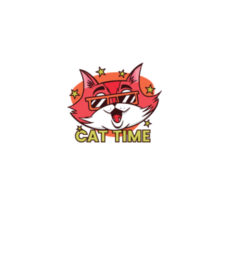 Cat Time Momentul pisicii model gri pe tricou