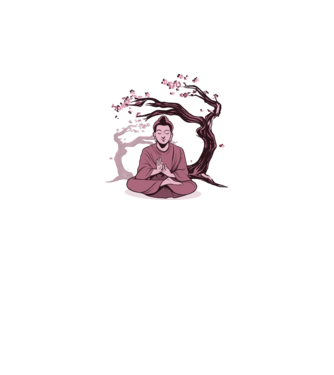 Buddha Meditație model alb pe tricou