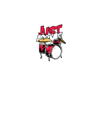 Just add me Drums model roz pe tricou