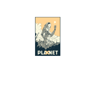 Planet X model gri pe tricou