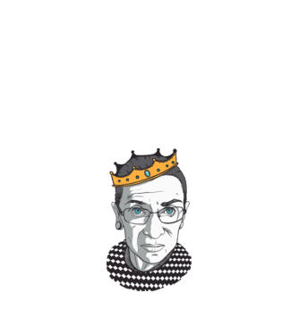 Ruth Bader Ginsburg model nisipiu pe tricou