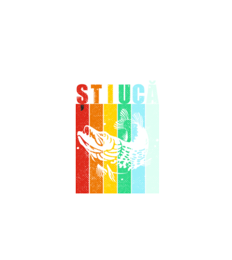 știucă model negru pe tricou