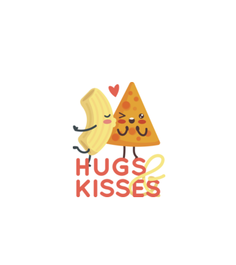 'Hawaii pizza dragoste tricou drăguț Valentine''s Day' model albastru închis pe tricou