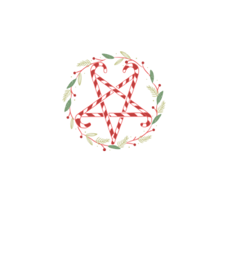 Pentagrama de Crăciun model turcoaz pe tricou