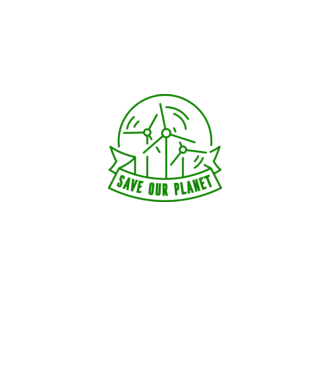 Save Our Planet - Ziua Pământului model alb pe tricou