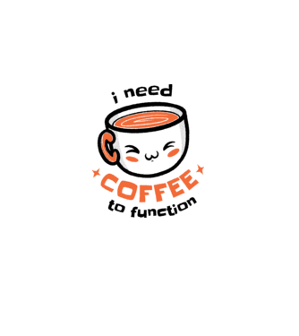 Am nevoie de cafea model alb pe tricou