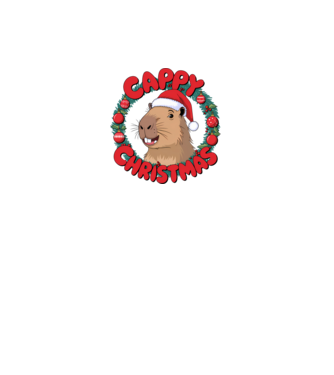 Cappy Christmas 1 model alb pe tricou
