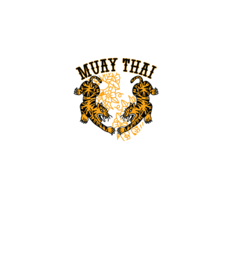 Tigri Muay Thai model gri pe tricou