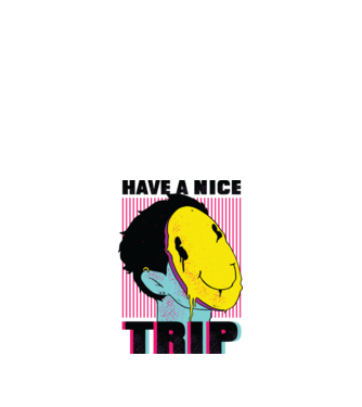 Have a nice Trip model nisipiu pe tricou
